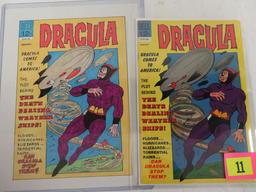 Original Artist Signed Cover Sketch for Dell Dracula #4 Comic Book (Feb 1967) w/ Original Comic