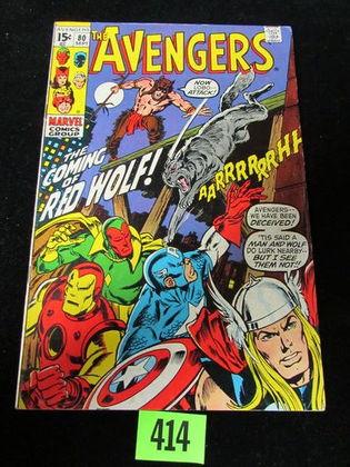Avengers #80 (1970) Key 1st Appearance Red Wolf