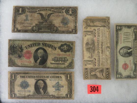 Estate Found Group of Old U.S. Currency