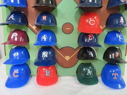 1977 Major League Baseball Mini Helmet Store Display