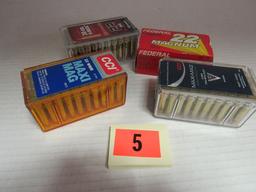 4 Full Boxes (200 Rds) NOS 22 Win Magnum Ammo