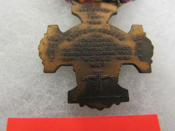 Wwi State Of Oregon Medal