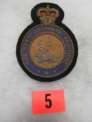 British Hertfordshire Regiment Patch