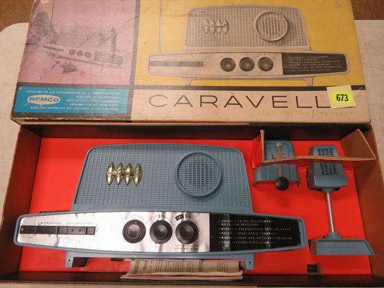 Vintage 1962 Remco Caravelle Radio Transmitter and Receiver