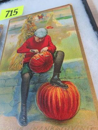 Lot of (3) Early 1900s Halloween Postcards