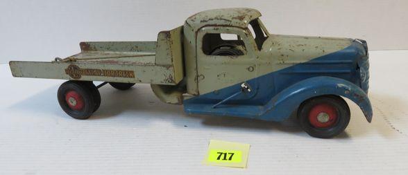 Antique Buddy L Pressed Steel 20" Excavator Truck