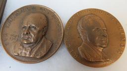 Lot of (3) Bronze Medals Inc. Nixon, Churchill and Washington