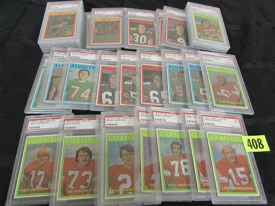 Lot (34) 1972 O-pee-chee Football Cards All Psa 8 Or 9