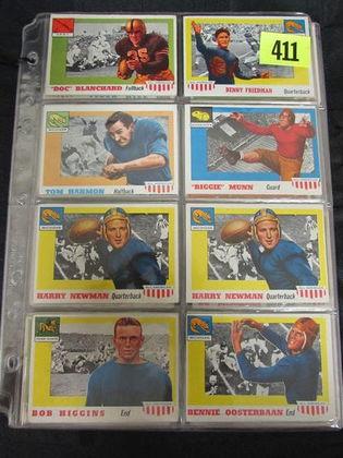 Lot (34) Mostly Diff. 1955 Topps All-american Football (incl. Harmon Rc)
