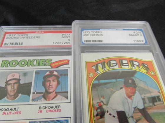 Lot (21) Vintage 1970's Detroit Tigers Cards All Graded