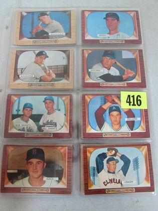 Lot (72) Diff. 1955 Bowman Baseball Cards