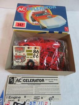 AMT AC Accelerator Street N' Strip 1969 Corvette Model Kit, Unassembled