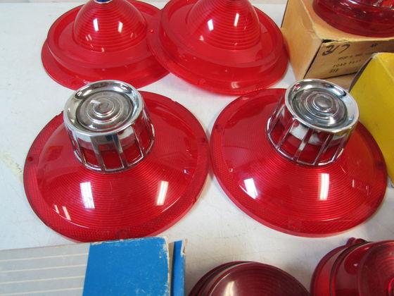 Grouping of Vintage 1950's NOS Automobile Tail Light Lenses