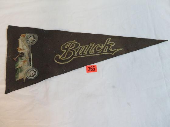 Antique Buick Advertising Felt Pennant