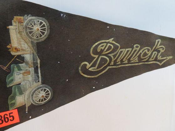 Antique Buick Advertising Felt Pennant