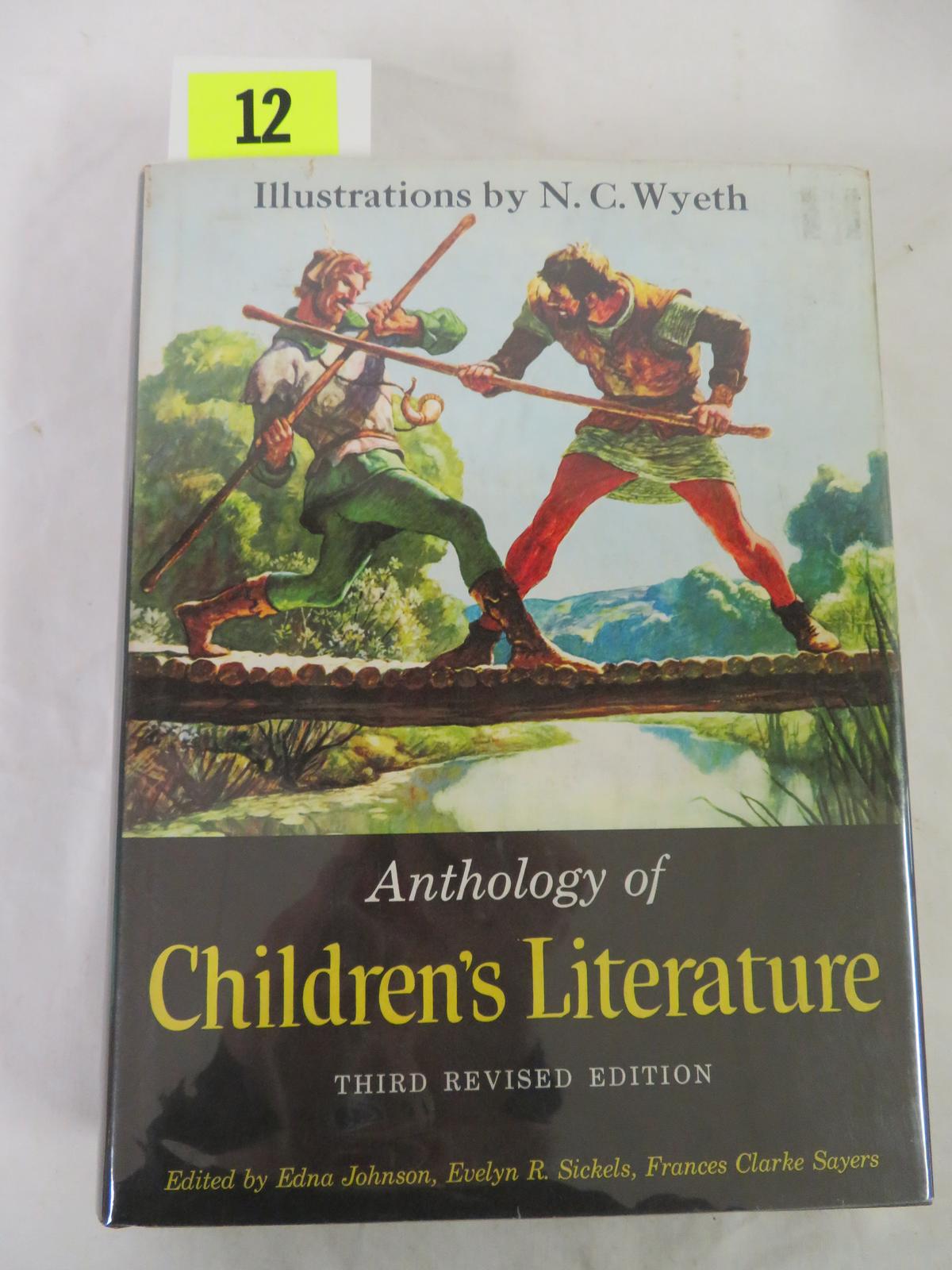 "anthology Of Children's Literature" Hardcover Illustrated Book (1959)