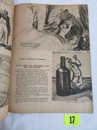 Very Rare 1932 "the Hot Potato" Vol.1 #1 Prohibition Magazine