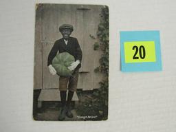 1911 Postcard "enough For One" White Boy In Blackface