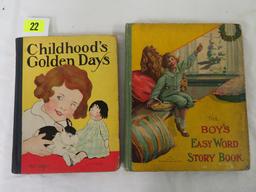 Lot Of (2) Antique Hardcover Illustrated Children's Books