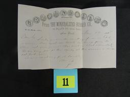 (1881) New York Ny/rare Cancel Envelope