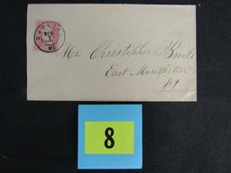 (1861) Webster Ny Cover Envelope