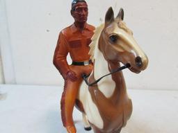 Vintage 1950's Hartland Tonto On Pinto Horse