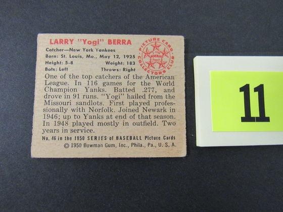 1950 Bowman #46 Yogi Berra