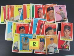 Lot (41) 1958 Topps Baseball Cards