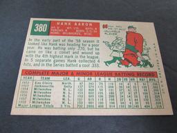 1959 Topps #380 Hank Aaron