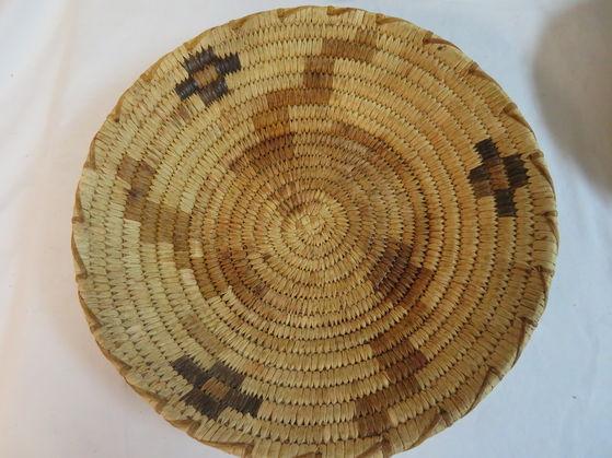 Grouping of Native American Hand Made Baskets and Drum