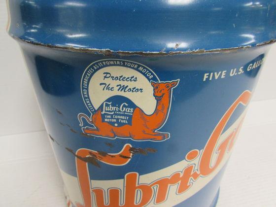 Antique Lubri-gas 5 Gallon Motor Oil Can