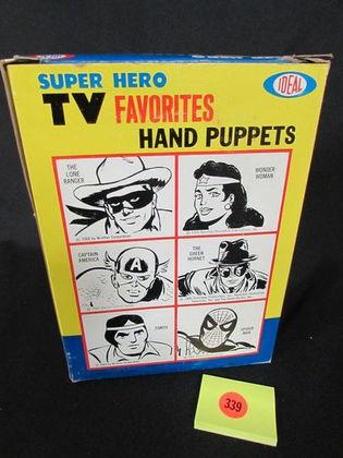 Rare! Spiderman (1966) Ideal Hand Puppet In Orig. Box.