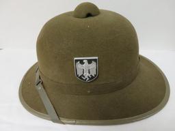 WWII Nazi German Afrika Korps Pith Helmet