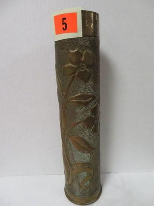 WWI Trench Art Shell Casing Vase