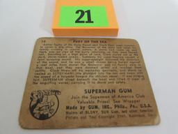 Rare 1940 Gum Inc. Superman Card #10