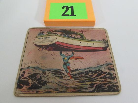Rare 1940 Gum Inc. Superman Card #10
