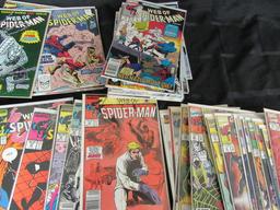 Short Box (approx. 125+) Mostly Copper Age Web Of Spiderman/ Batman