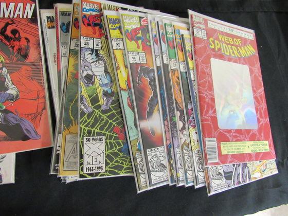 Short Box (approx. 125+) Mostly Copper Age Web Of Spiderman/ Batman
