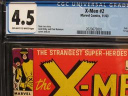 X-men #2 (1963) Silver Age Key 1st Vanisher/ 2nd X-men Cgc 4.5