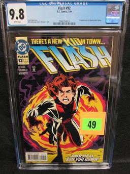 Flash #92 (1994) Key 1st Appearance Impulse Cgc 9.8