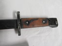 Dated 1943 R.F.I. MkII British WWII Bayonet With Scabbard