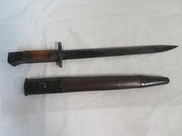 Dated 1943 R.F.I. MkII British WWII Bayonet With Scabbard