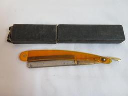 Grouping of Antique Razors Inc. Straight Razors & Valet Auto Strop Razors