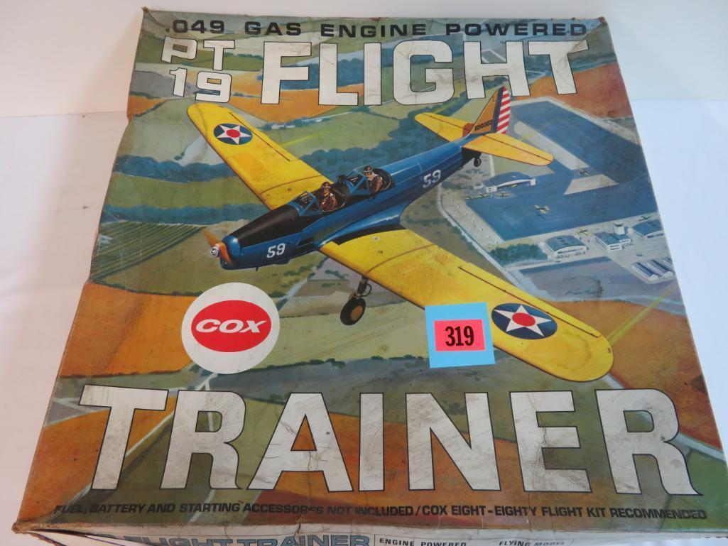 Vintage Cox PT-19 Gas Engine Flight Trainer Model Plane MIB