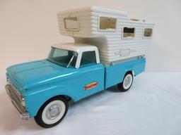 Rare Vintage 1950's/60's Nylint 15" Ford Truck with Transistor Radio Camper