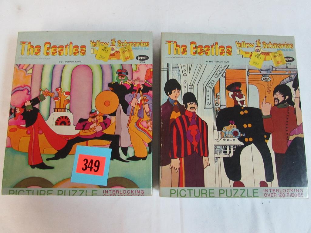 2- 1960's Jaymar Beatles Yellow Submarine Puzzles