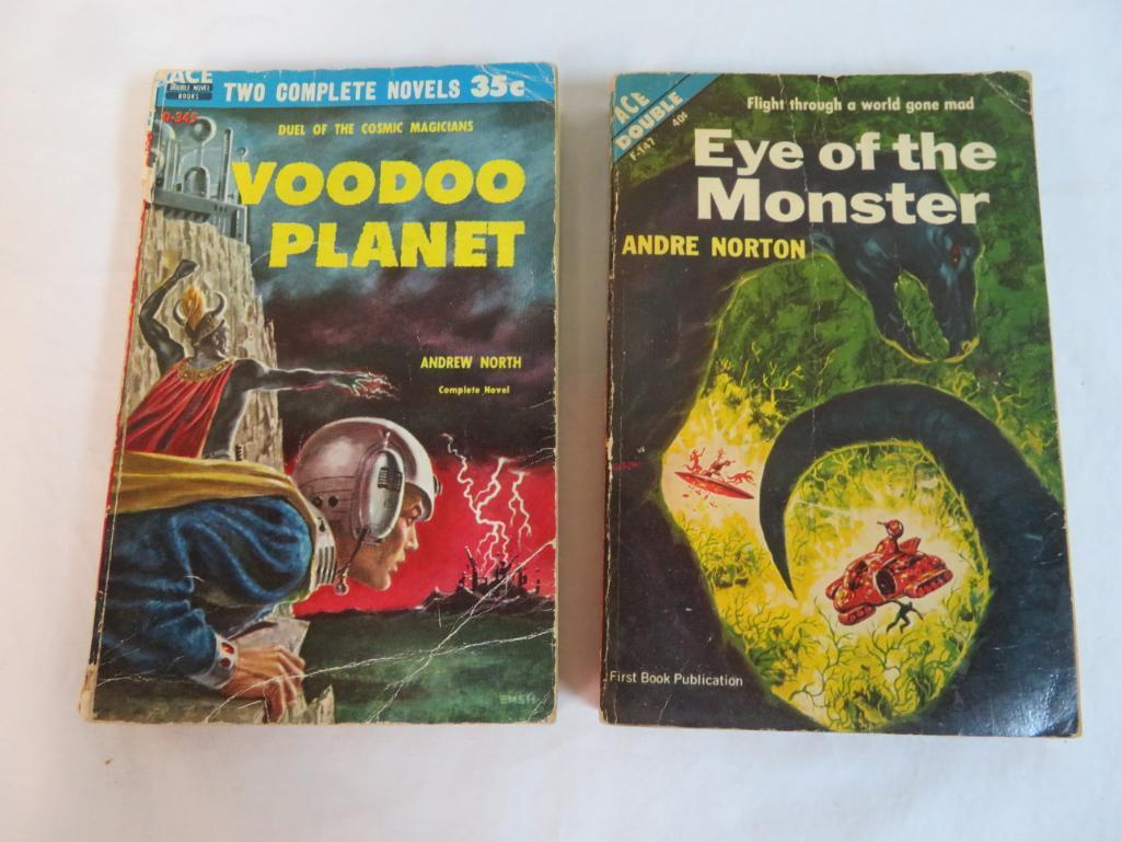 Group of (9) Vintage Andre Norton Sci-Fi Paperback Books