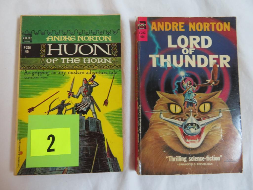 Group of (9) Vintage Andre Norton Sci-Fi Paperback Books