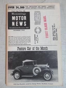 1965-1966 Hemmings Motor News Magazine (10) Issues