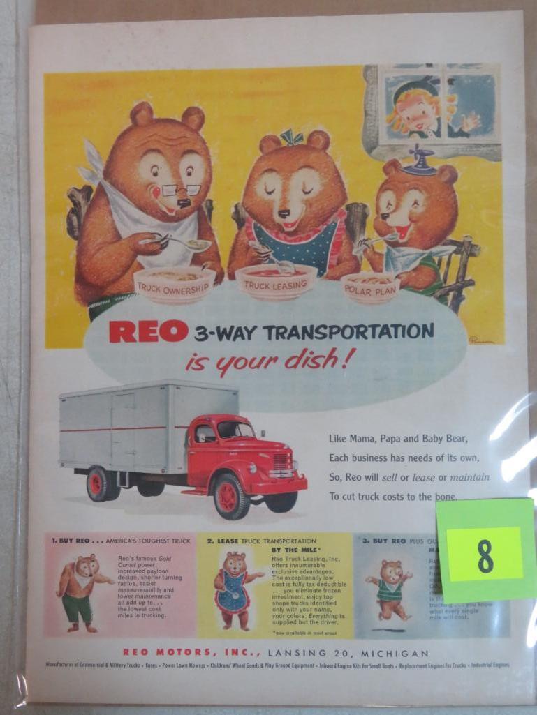 Lot of (10) 1930's-40's Truck & Heavy Equipment Advertising Magazine Print Ads Inc. International,